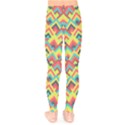 Trendy Chic Modern Chevron Pattern Kids  Leggings View2