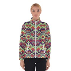 Trendy Chic Modern Chevron Pattern Women s Bomber Jacket by GardenOfOphir