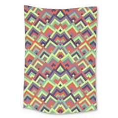 Trendy Chic Modern Chevron Pattern Large Tapestry by GardenOfOphir