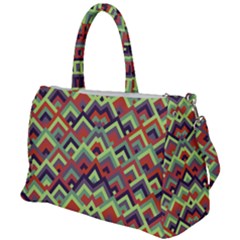 Trendy Chic Modern Chevron Pattern Duffel Travel Bag by GardenOfOphir