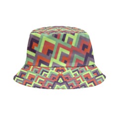 Trendy Chic Modern Chevron Pattern Inside Out Bucket Hat by GardenOfOphir