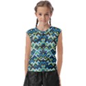 Trendy Chic Modern Chevron Pattern Kids  Raglan Cap Sleeve Tee View1