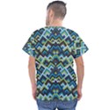 Trendy Chic Modern Chevron Pattern Men s V-Neck Scrub Top View2