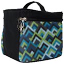 Trendy Chic Modern Chevron Pattern Make Up Travel Bag (Big) View1