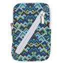 Trendy Chic Modern Chevron Pattern Belt Pouch Bag (Large) View1