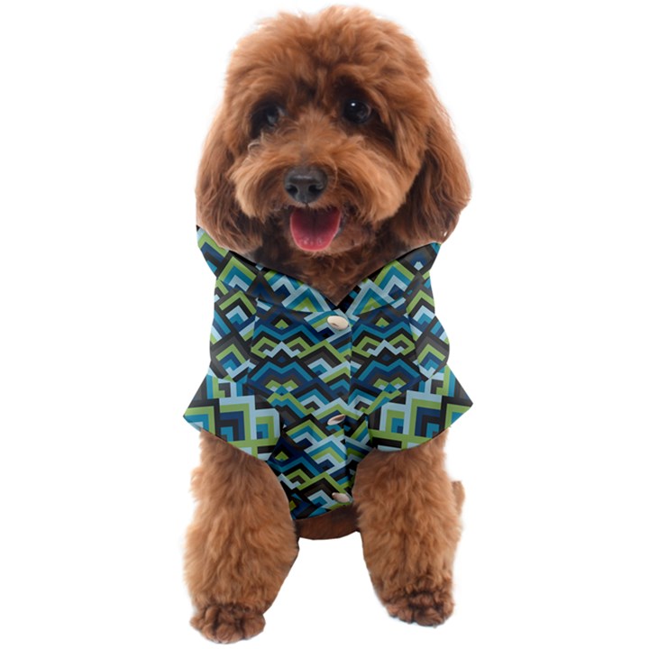 Trendy Chic Modern Chevron Pattern Dog Coat