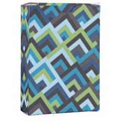 Trendy Chic Modern Chevron Pattern Playing Cards Single Design (rectangle) With Custom Box by GardenOfOphir