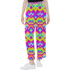 Colorful Trendy Chic Modern Chevron Pattern Women s Pants  by GardenOfOphir