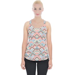 Trendy Chic Modern Chevron Pattern Piece Up Tank Top by GardenOfOphir