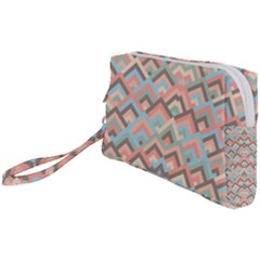 Trendy Chic Modern Chevron Pattern Wristlet Pouch Bag (small) by GardenOfOphir