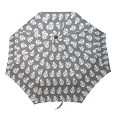 Ladybug Vector Geometric Tile Pattern Folding Umbrellas by GardenOfOphir