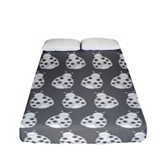 Ladybug Vector Geometric Tile Pattern Fitted Sheet (full/ Double Size) by GardenOfOphir