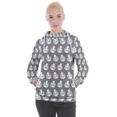 Ladybug Vector Geometric Tile Pattern Women s Hooded Pullover by GardenOfOphir