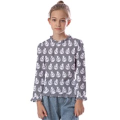 Ladybug Vector Geometric Tile Pattern Kids  Frill Detail Tee