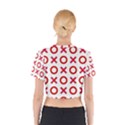 Pattern Xoxo Red White Love Cotton Crop Top View2