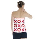 Pattern Xoxo Red White Love Strapless Top View2