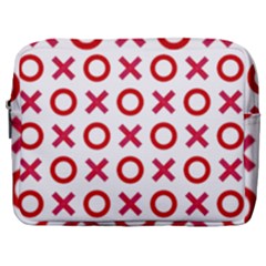 Pattern Xoxo Red White Love Make Up Pouch (large) by Jancukart