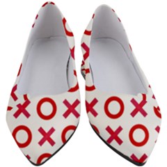 Pattern Xoxo Red White Love Women s Block Heels  by Jancukart