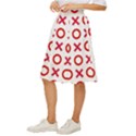 Pattern Xoxo Red White Love Classic Short Skirt View2