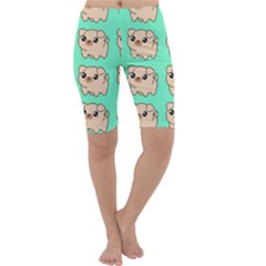 Puppy Pattern Dog Pet Cropped Leggings 