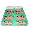 Puppy Pattern Dog Pet Fitted Sheet (California King Size) View1