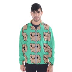 Puppy Pattern Dog Pet Men s Windbreaker