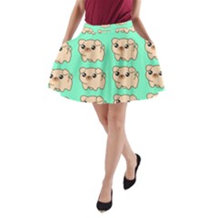 Puppy Pattern Dog Pet A-line Pocket Skirt