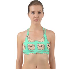 Puppy Pattern Dog Pet Back Web Sports Bra