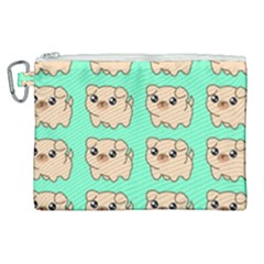 Puppy Pattern Dog Pet Canvas Cosmetic Bag (xl)