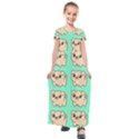 Puppy Pattern Dog Pet Kids  Short Sleeve Maxi Dress View1