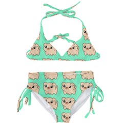 Puppy Pattern Dog Pet Kids  Classic Bikini Set