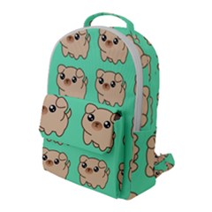 Puppy Pattern Dog Pet Flap Pocket Backpack (large) by Jancukart