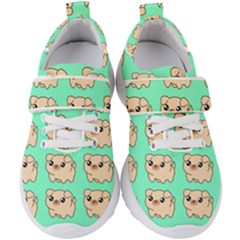 Puppy Pattern Dog Pet Kids  Velcro Strap Shoes by Jancukart