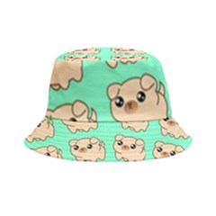 Puppy Pattern Dog Pet Inside Out Bucket Hat by Jancukart