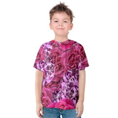 Roses Pink Tourmaline Seamless Kids  Cotton Tee