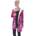 Roses Pink Tourmaline Seamless Longline Hooded Cardigan View1