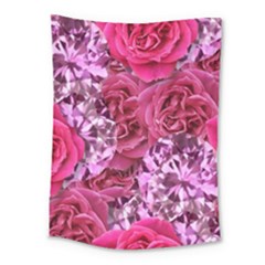 Roses Pink Tourmaline Seamless Medium Tapestry