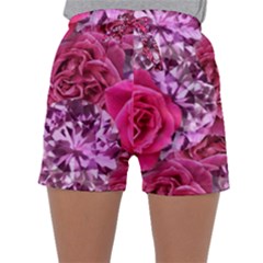 Roses Pink Tourmaline Seamless Sleepwear Shorts