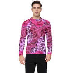 Roses Pink Tourmaline Seamless Men s Long Sleeve Rash Guard