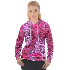 Roses Pink Tourmaline Seamless Women s Overhead Hoodie