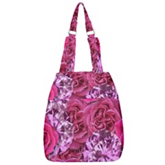 Roses Pink Tourmaline Seamless Center Zip Backpack