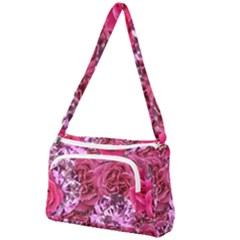 Roses Pink Tourmaline Seamless Front Pocket Crossbody Bag