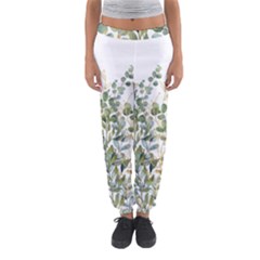 Gold And Green Eucalyptus Leaves Women s Jogger Sweatpants by Jack14