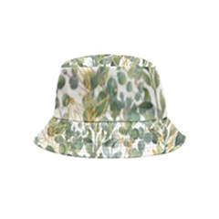 Gold And Green Eucalyptus Leaves Bucket Hat (kids) by Jack14