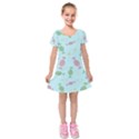 Toffees Candy Sweet Dessert Kids  Short Sleeve Velvet Dress View1