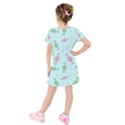 Toffees Candy Sweet Dessert Kids  Short Sleeve Velvet Dress View2