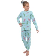 Toffees Candy Sweet Dessert Kids  Long Sleeve Set 