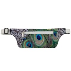 Peacock Bird Feather Colourful Active Waist Bag by Jancukart