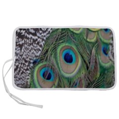 Peacock Bird Feather Colourful Pen Storage Case (m) by Jancukart