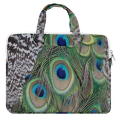 Peacock Bird Feather Colourful Macbook Pro 13  Double Pocket Laptop Bag